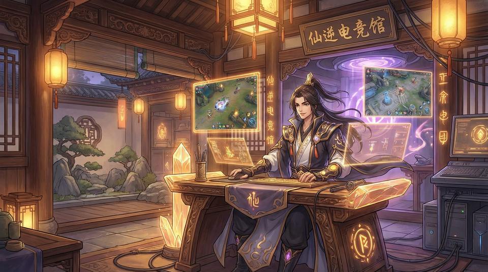 网红主播游戏解说工作室花絮